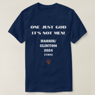 Camiseta UM DEUS NÃO É HOMENS Kamala Harris 2024