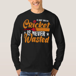 Camiseta Um Dia Com Críquete Jogador De Futebol