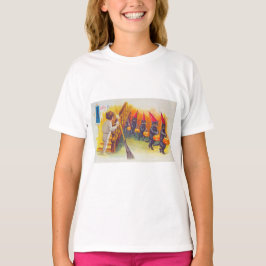 Camiseta Um Dia das Bruxas (Gatos Negros)