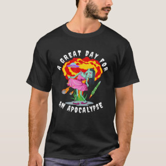 Camiseta Um Dia De Excelente Para Um Zombie Engraçado Apoca