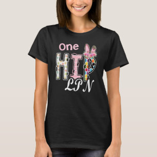 Camiseta Um Dia De Felz pascoa De Enfermeira Leopard Lpn