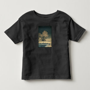 Camiseta Um Dia de Inverno no Rio Sumida no Japão