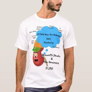 Camiseta Um dia de saída para o T dos rins