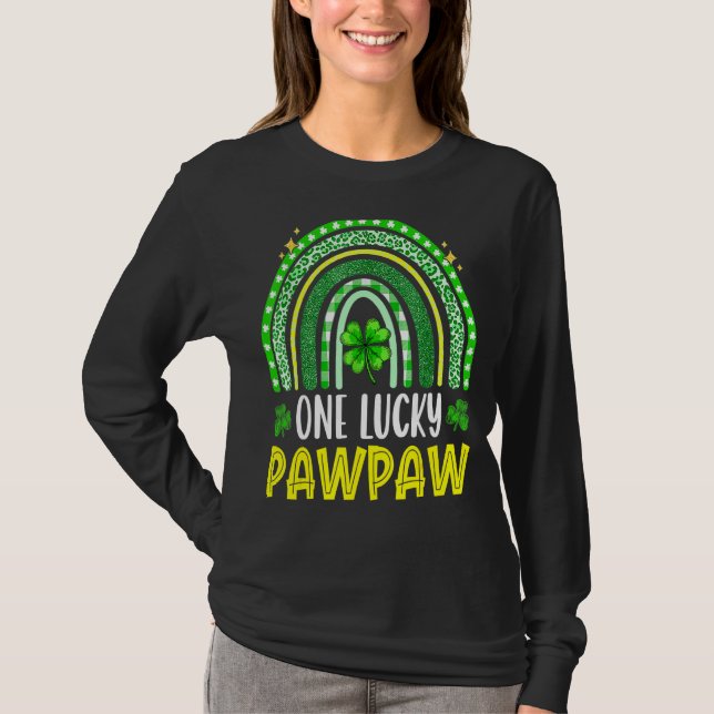 Camiseta Um Dia de São Patrício Da Família Engraçado De Paw (Frente)