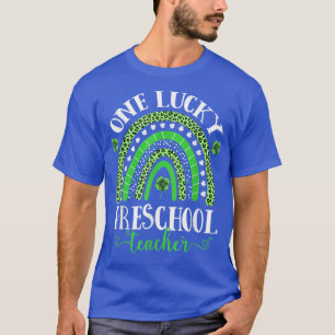 Camiseta Um Dia de São Patrício De Professores Da Pré-Escol
