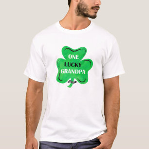 Camiseta Um Dia de São Patrício do Avô Sortudo