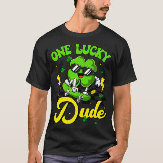 Camiseta Um Dia de São Patrício Engraçado, Feliz, Skateboar