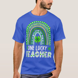 Camiseta Um Dia de São Patrício Feliz do Professor Sortudo 