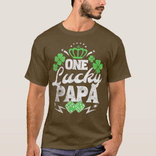 Camiseta Um Dia de São Patrício Sortudo Papá Gift Vintage 7