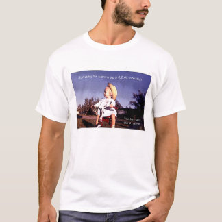 Camiseta Um dia eu estou indo ser um cowgirl. REAL