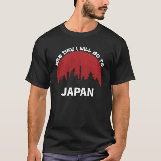 Camiseta um dia eu vou para o japão