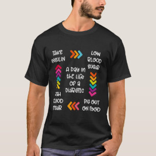 Camiseta Um Dia Na Vida De Um Diabético