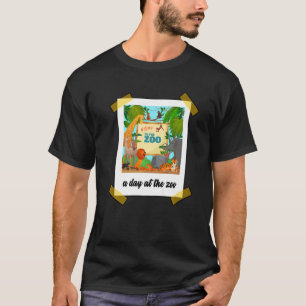 Camiseta Um Dia No Jardim Zoológico Amante de os animais Ke