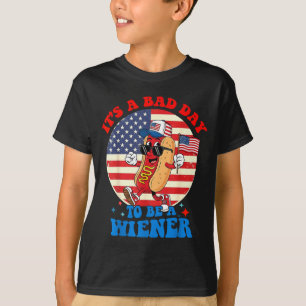 Camiseta Um dia ruim para ser um cachorro-quente engraçado 