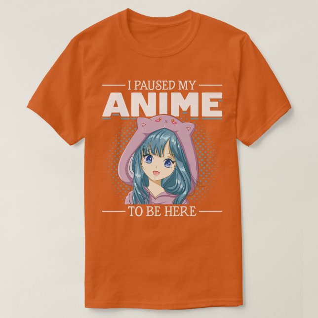 Camiseta Um dia sem Anime é como (Frente do Design)