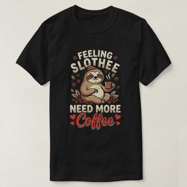 Camiseta Um Dia Sem Café Só Brincando Café Divertido  (Frente do Design)