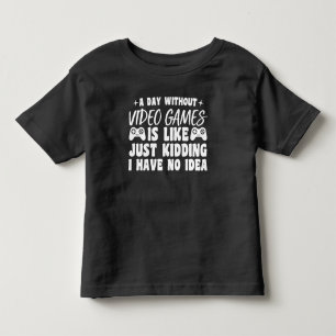 Camiseta Um Dia Sem Jogos de Vídeo Amantes de Jogos Gamer L