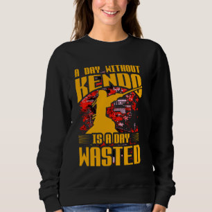 Camiseta Um dia sem Kendo é um dia desperdiçado japonês Mar