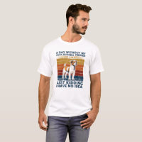 Um Dia Sem Minha Tipografia Jack Russell Terrier