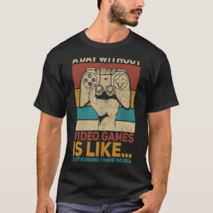 Camiseta Um dia sem Roupa de jogos para adolescentes