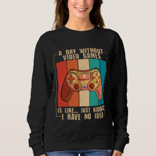 Camiseta Um Dia Sem Video Games Vídeo Engraçado de Gamer 48
