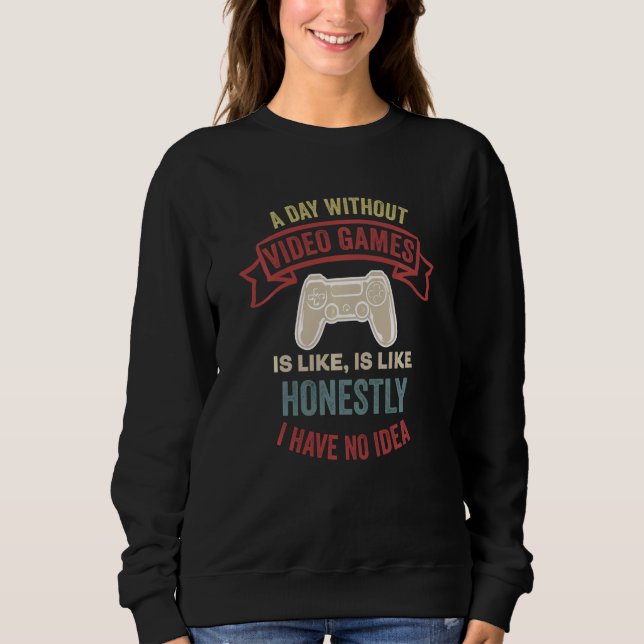 Camiseta Um Dia Sem Videos games É Como (Frente)