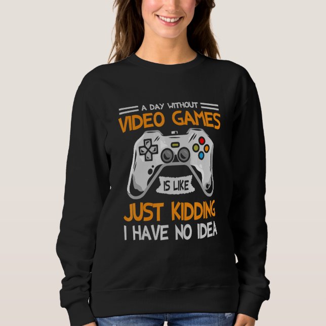 Camiseta Um Dia Sem Videos games É Como Brincar. (Frente)