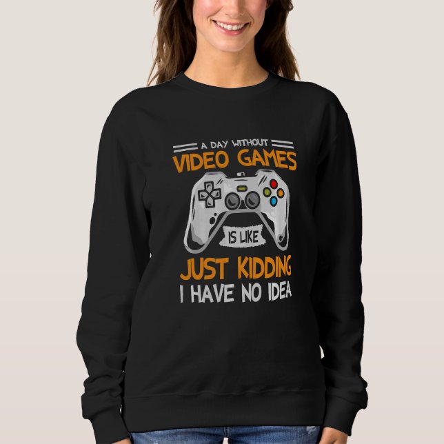 Camiseta Um Dia Sem Videos games É Como Brincar. (Frente)