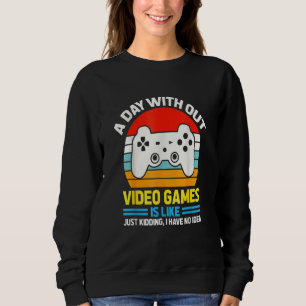 Camiseta Um dia sem Videos games é como, L do jogador de ví