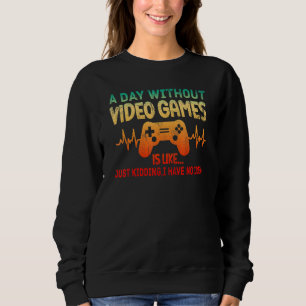 Camiseta Um Dia Sem Videos games É Como Um Pulso De Jogo