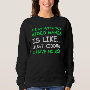Camiseta Um Dia Sem Videos games Jovens Engraçados Homens W