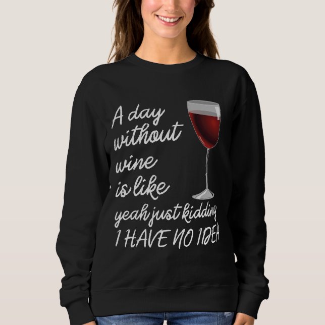 Camiseta Um Dia Sem Vinho É Como Brincar (Frente)
