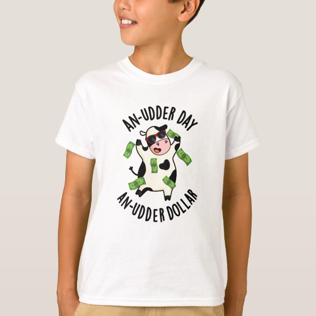 Camiseta Um Dia Utilmente Uma Vaca De Dólar (Frente)
