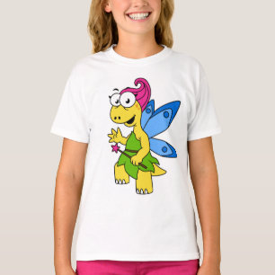 Camiseta Um Dinossauro Fairysaur De Cartoon.