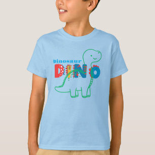 Camiseta Um Dinossauro Gelado Personaliza Crianças