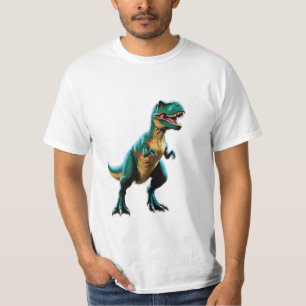 Camiseta Um dinossauro posando como um famoso poster de cin