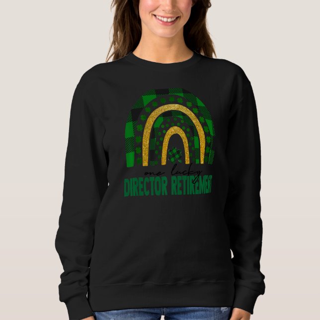 Camiseta Um Diretor Sortudo, Retirement Rainbow St Patricks (Frente)