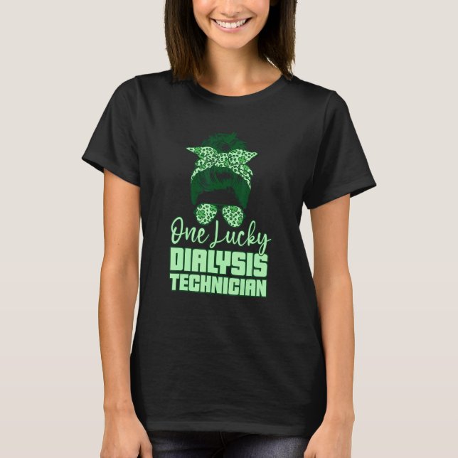 Camiseta Um discagem técnica de nefrologia por técnico de d (Frente)
