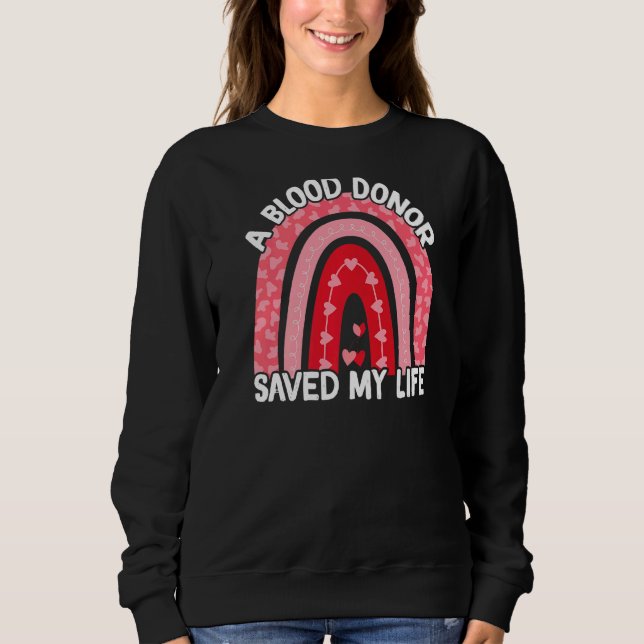 Camiseta Um Doador De Sangue Salvou Minha Vida (Frente)