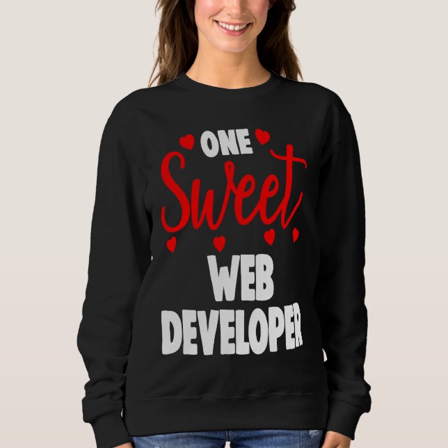 Camiseta Um Doce Dia dos Namorados de Desenvolvedor Web (Frente)