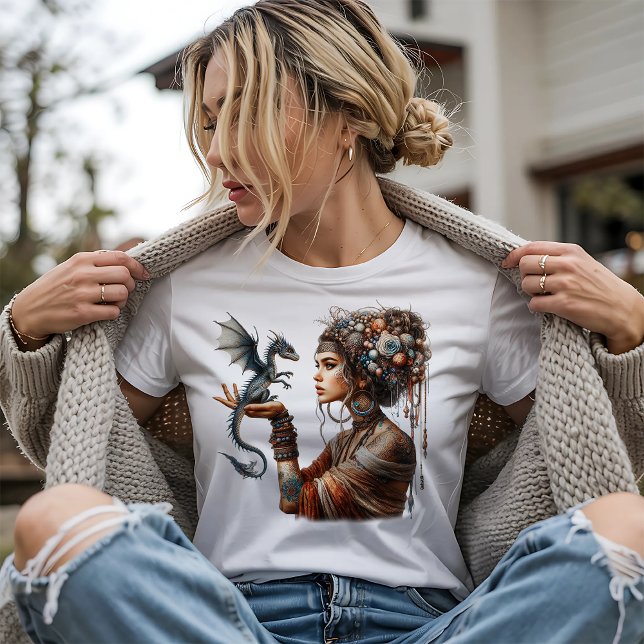 Camiseta Um Dragão na Mão (Criador carregado)