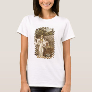 Camiseta Um Druid do arco em seu hábito judicial, gravado