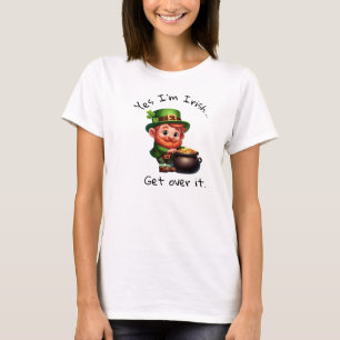 Camiseta Um duende 3D renderizado com uma legenda personali
