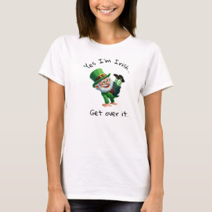 Camiseta Um duende 3D renderizado com uma legenda personali