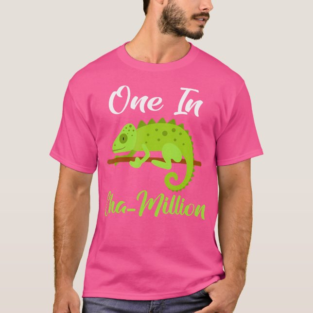 Camiseta Um Em Cha Million Chameleon (Frente)