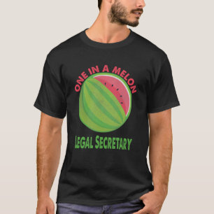Camiseta Um em Melon Legal Secretary Watermelon Retireme