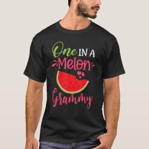 Camiseta Um Em Um Aniversário Da Família Melon Grammy Melon