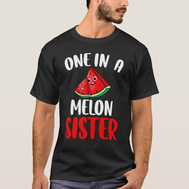 Camiseta Um Em Um Matriz De Fruta De Melão Irmã Melão (Frente)