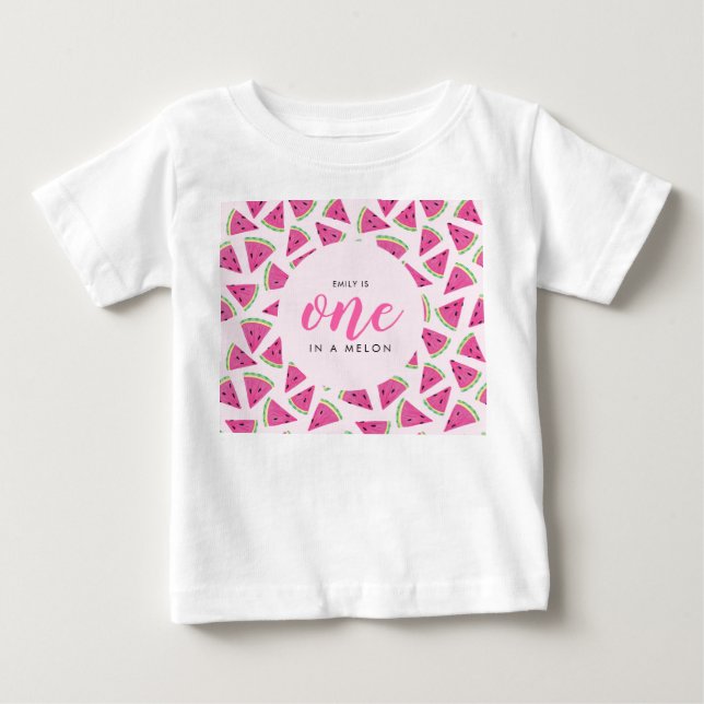 Camiseta Um em um melão 1º aniversário (Frente)
