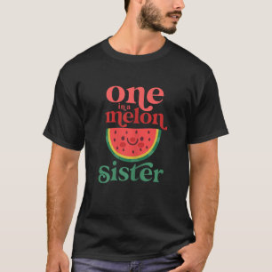 Camiseta Um Em Um Melão Irmã Cuta Melancia Primeiro Nascime